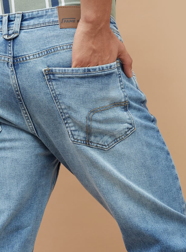 DENIMIZE Stonewashed Slim Tapered Jeans