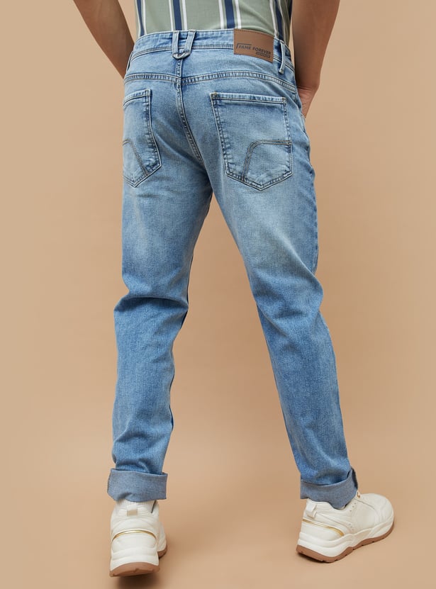 DENIMIZE Stonewashed Slim Tapered Jeans