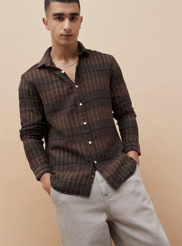 DENIMIZE Checked Regular Fit Shirt