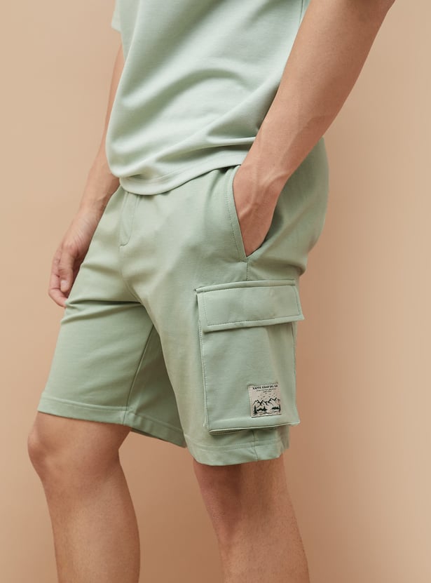 KAPPA Solid Sports Cargo Shorts