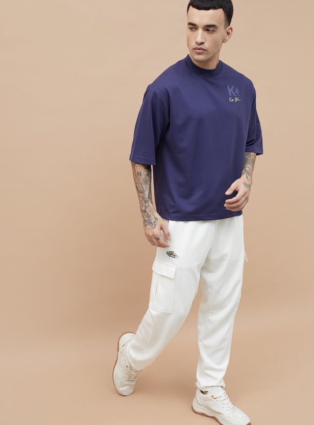 KAPPA Solid Mock Neck T-shirt