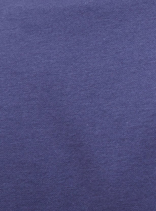 KAPPA Solid Mock Neck T-shirt