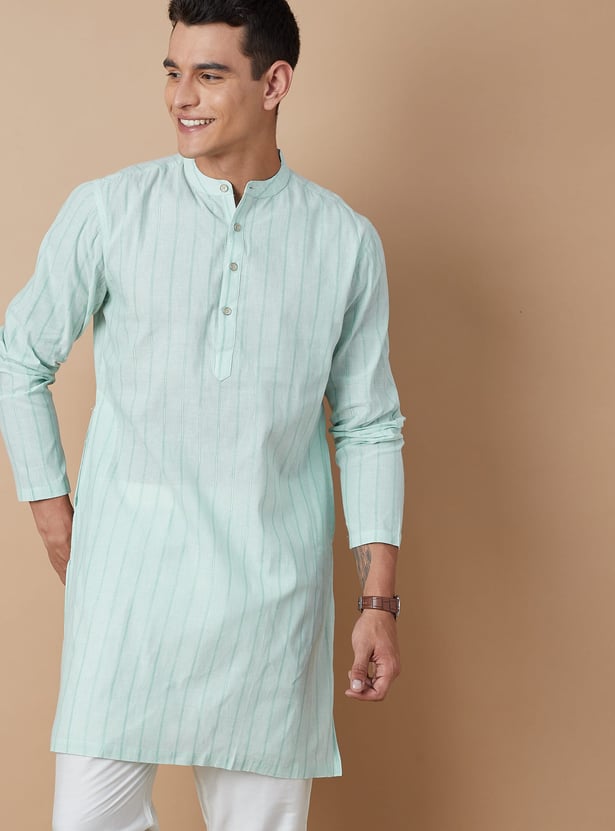 MELANGE Striped Straight Kurta