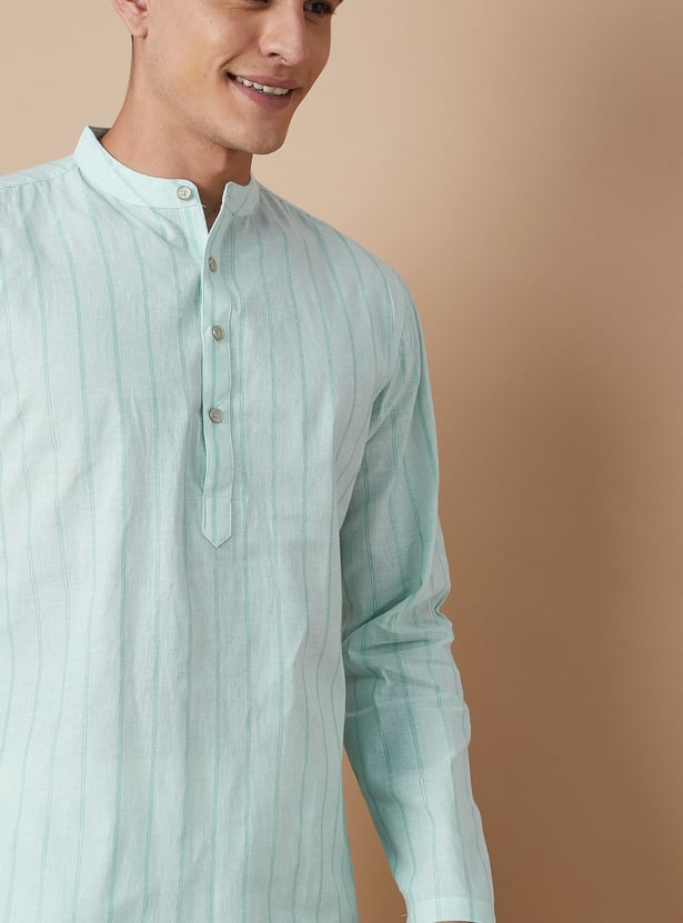 MELANGE Striped Straight Kurta