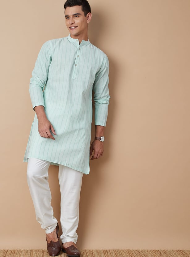 MELANGE Striped Straight Kurta