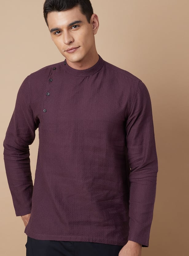 MELANGE Self Design Short Kurta