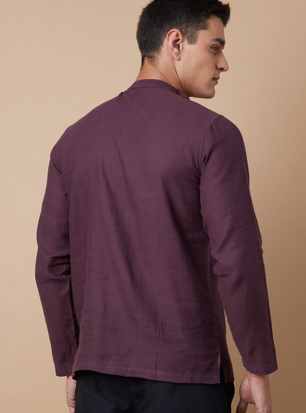 MELANGE Self Design Short Kurta