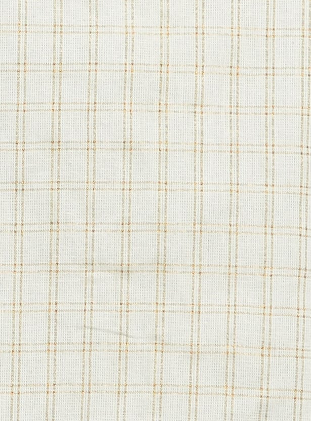 MELANGE Checked Reversible Nehru Jacket