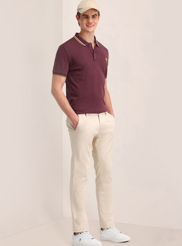 US POLO ASSN Solid Polo T-shirt