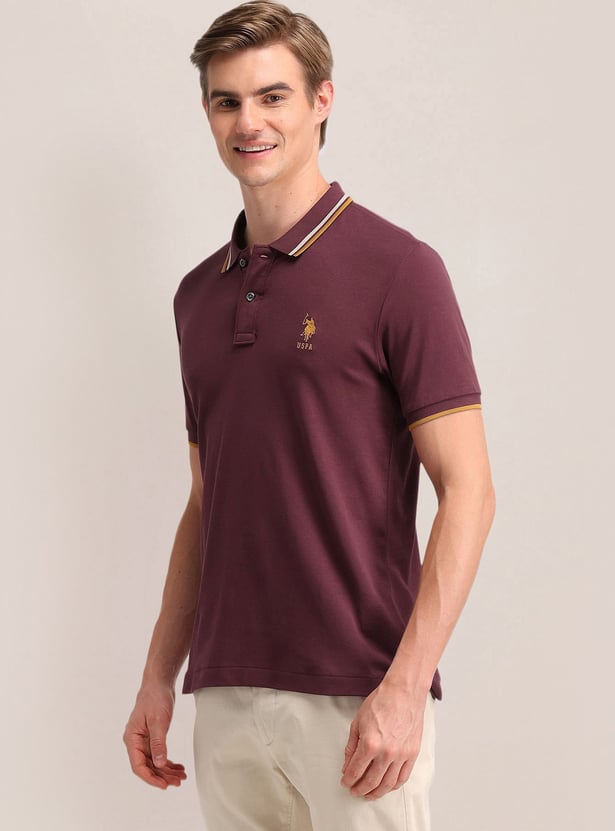 US POLO ASSN Solid Polo T-shirt