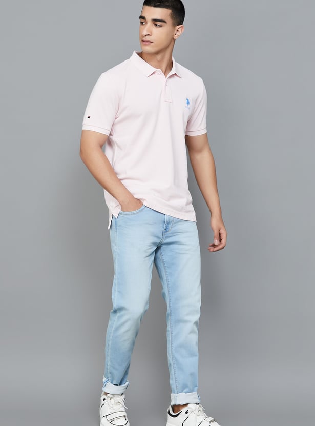 US POLO ASSN Solid Polo T-shirt