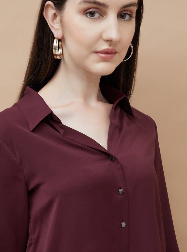 CODE Solid Regular Fit Shirt