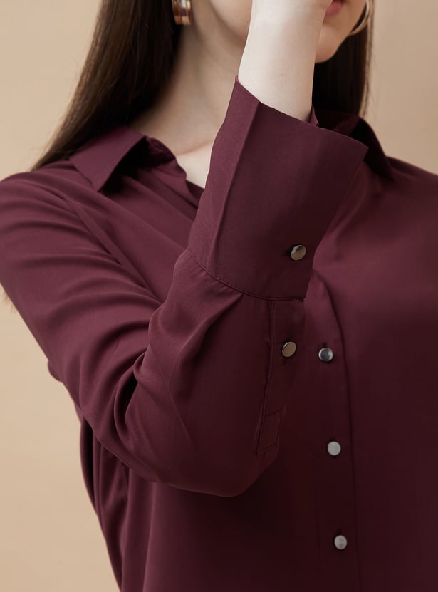 CODE Solid Regular Fit Shirt