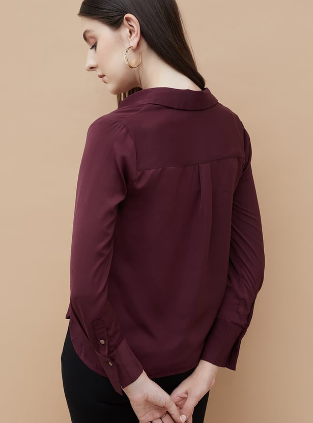 CODE Solid Regular Fit Shirt