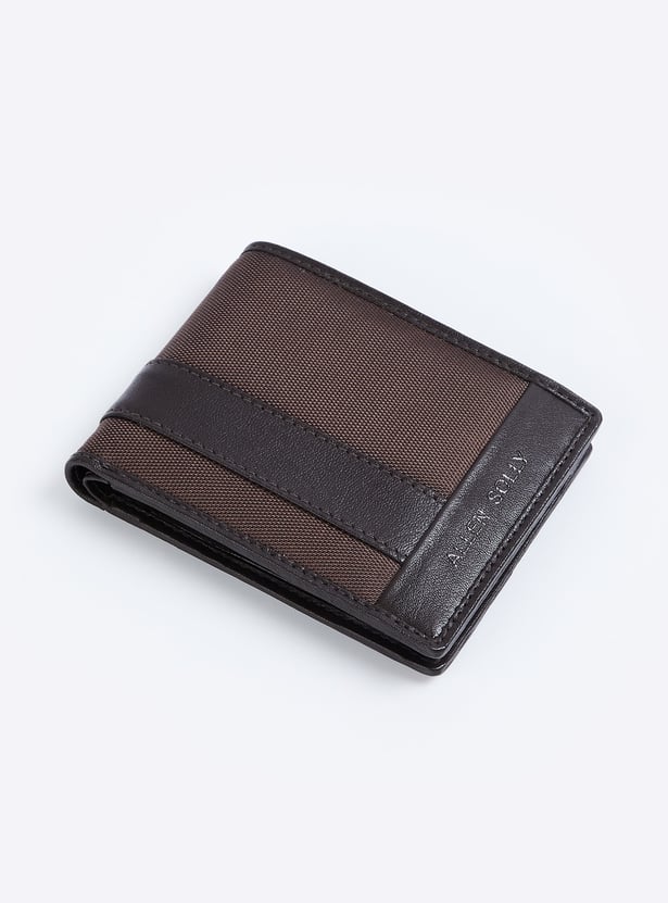 ALLEN SOLLY Colourblocked Bi-Fold Wallet