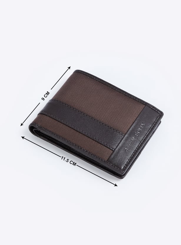 ALLEN SOLLY Colourblocked Bi-Fold Wallet