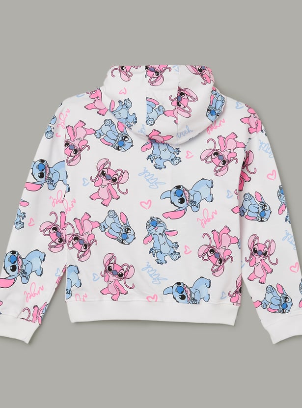FAME FOREVER Girls Printed Hooded Sweatshirt