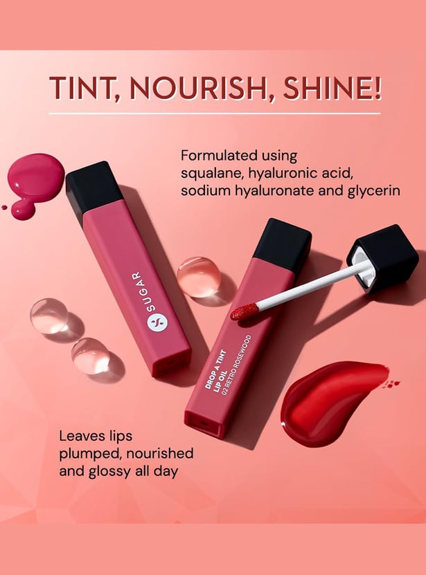 SUGAR Drop A Tint Lip Oil - 01 Timeless Taupe - 4ml