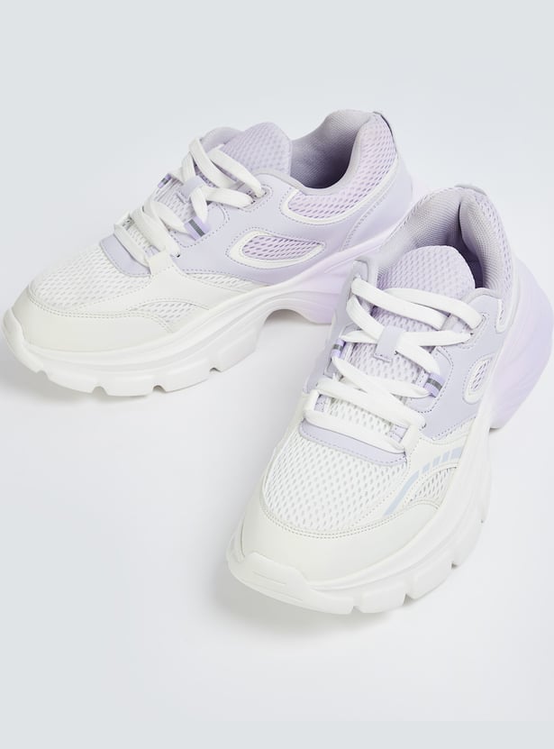 GINGER Colourblocked Low Top Sneakers