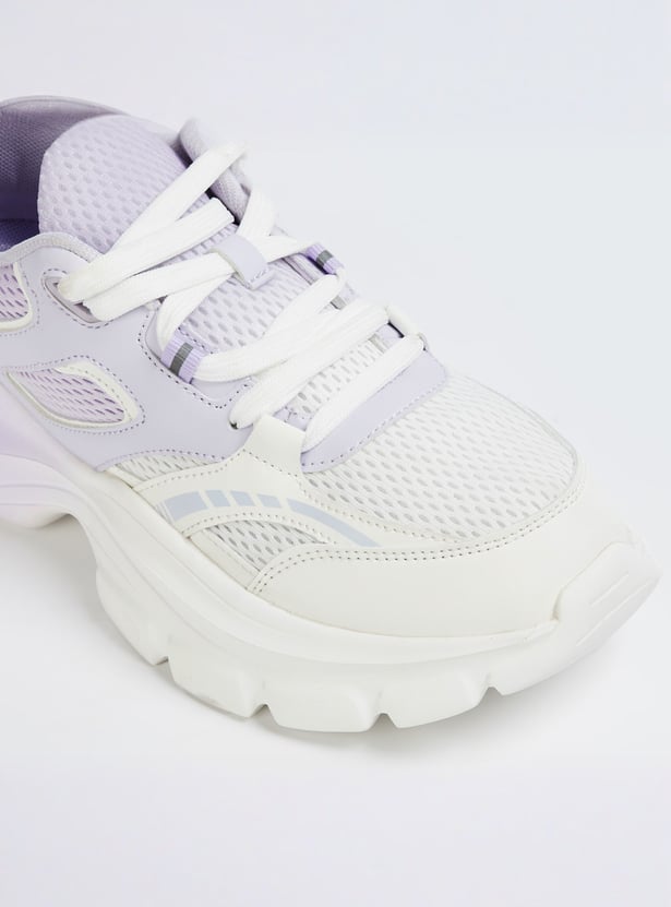 GINGER Colourblocked Low Top Sneakers