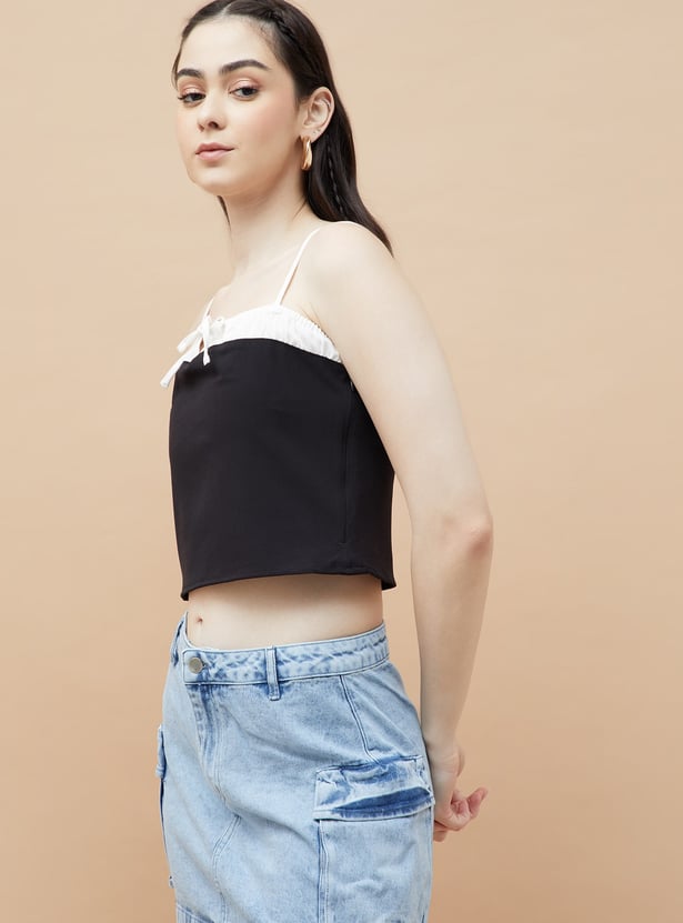 GINGER Solid Crop Top