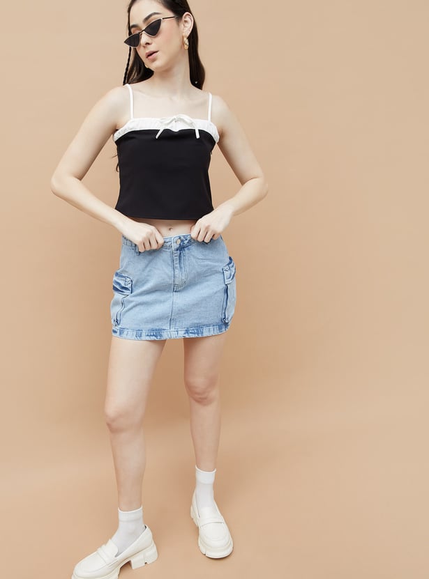 GINGER Solid Crop Top