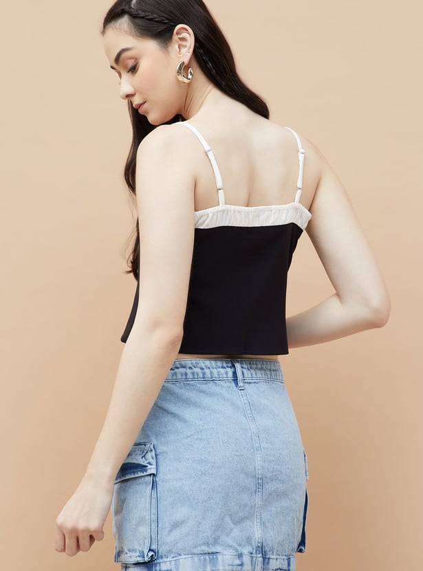 GINGER Solid Crop Top