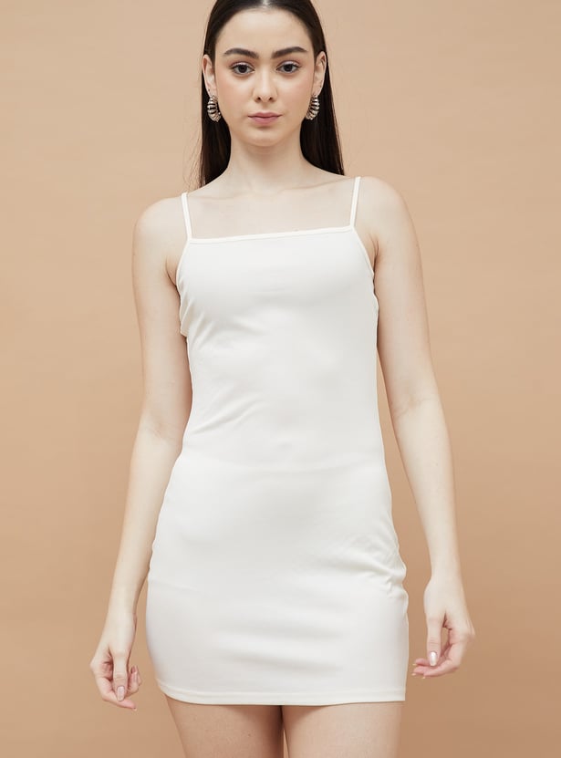 GINGER Crochet Bodycon Dress with Camisole