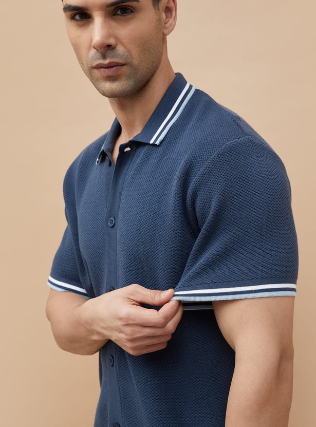 CODE UNWIND Knitted Regular Fit Shirt