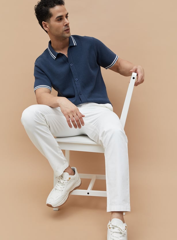CODE UNWIND Knitted Regular Fit Shirt