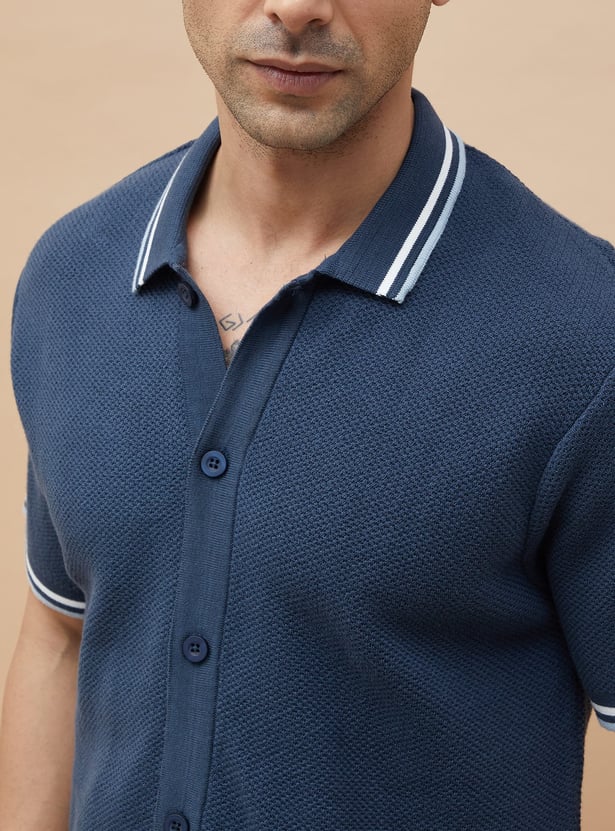 CODE UNWIND Knitted Regular Fit Shirt