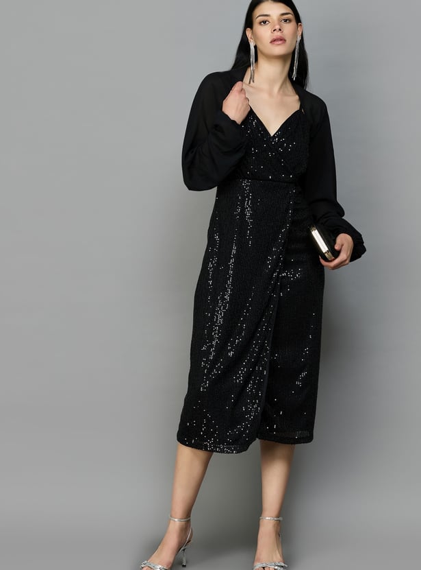 AND Solid Cropped Shrug