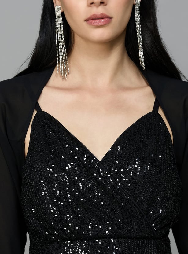 AND Solid Cropped Shrug