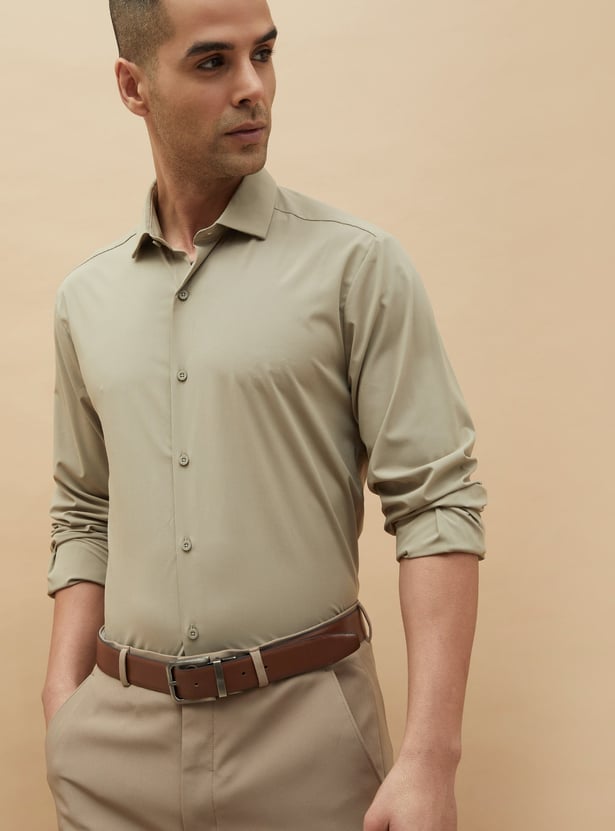 CODE Solid Slim Fit Formal Shirt
