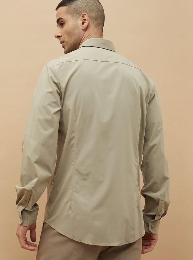 CODE Solid Slim Fit Formal Shirt