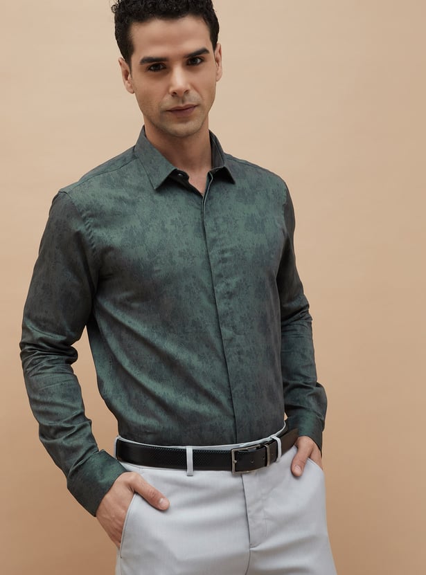 Buy CODE Printed Slim Fit Shirt from CODE at just INR 1699.0