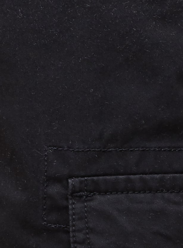 FAME FOREVER Solid Cargo Shorts
