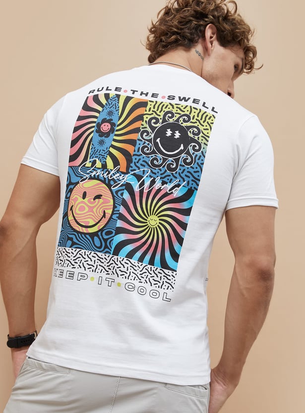 Smiley World Graphic Print T-shirt