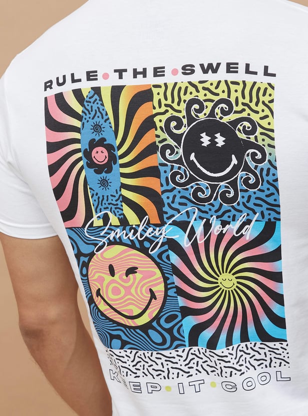 Smiley World Graphic Print T-shirt