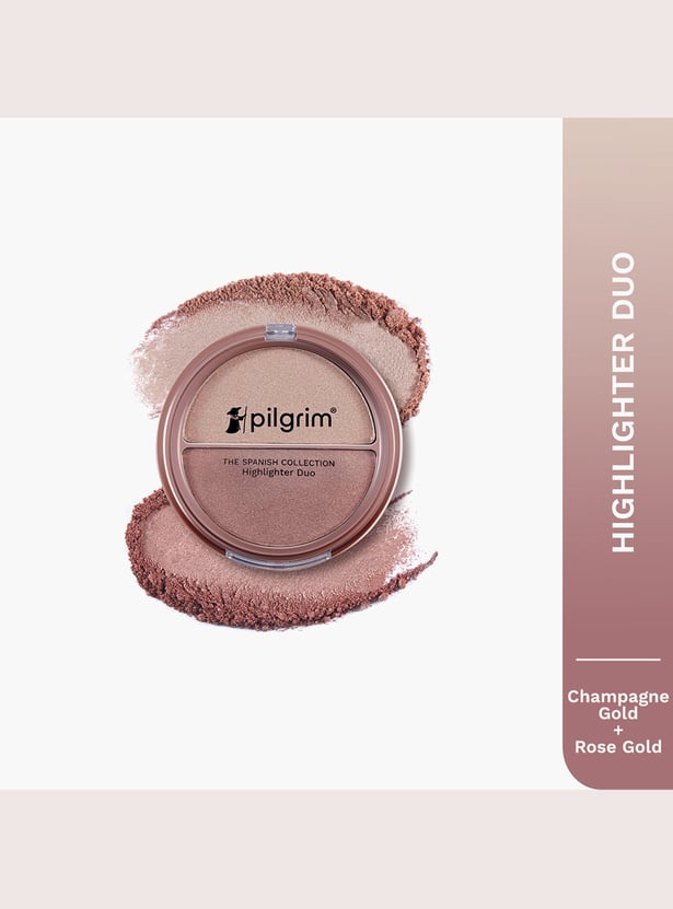 PILGRIM Highlighter Duo The Gold Rhythm Champangne Gold & Rose Gold- 11g