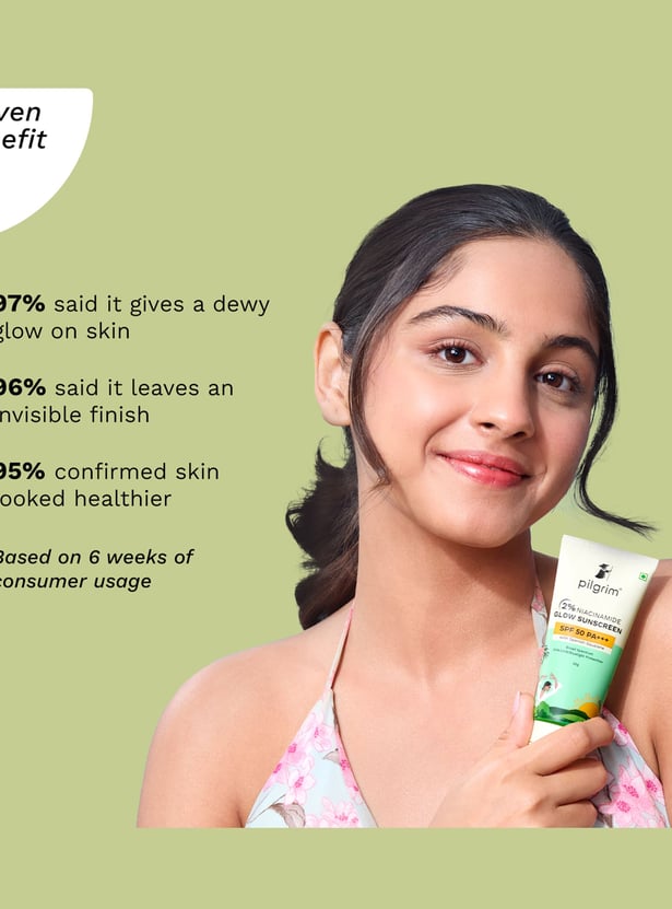 PILGRIM 2 Percent Niacinamide Sunscreen Glo Spf 50 Pa++ - 50g