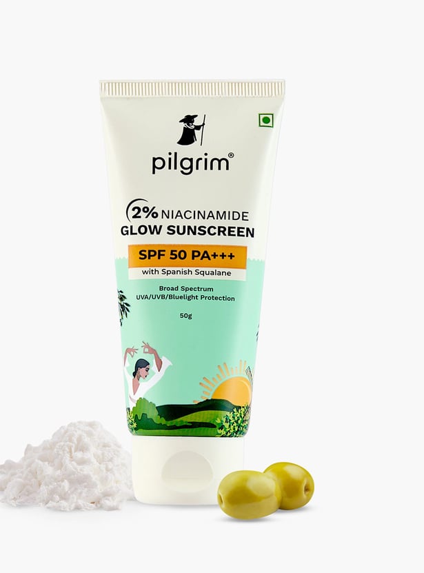 PILGRIM 2 Percent Niacinamide Sunscreen Glo Spf 50 Pa++ - 50g