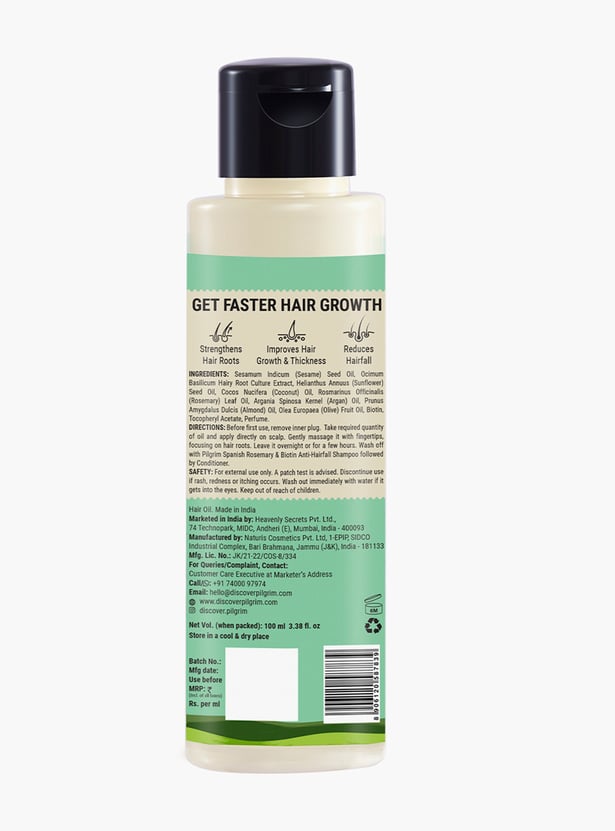 PILGRIM Spanish Rosemary & Biotin Hair Growth Oil - 100ml