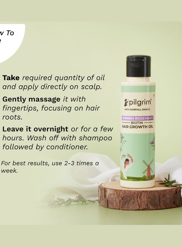 PILGRIM Spanish Rosemary & Biotin Hair Growth Oil - 100ml