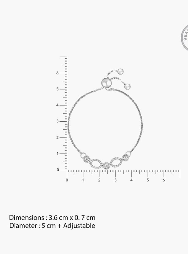 GIVA Sterling Silver Love Me More Bracelet