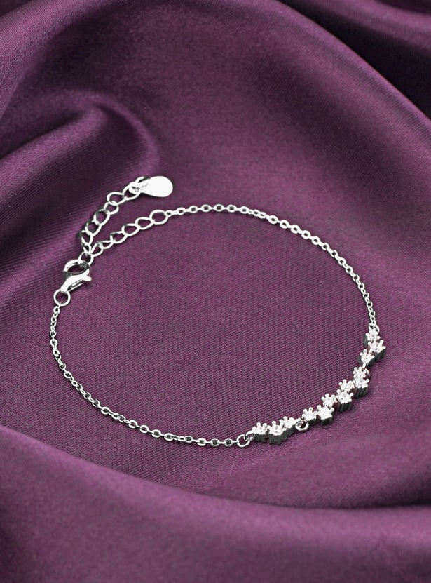 GIVA Sterling Silver Beautiful Glittering Bracelet