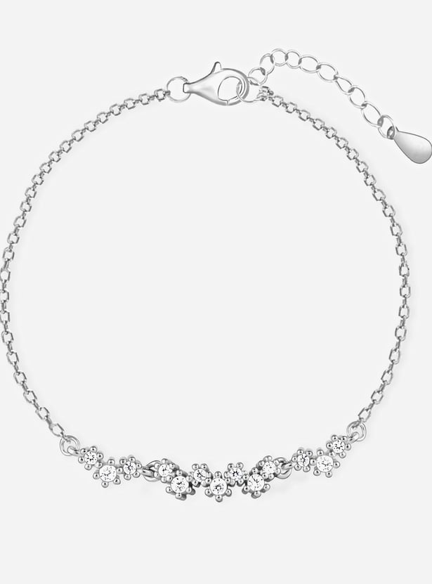 GIVA Sterling Silver Beautiful Glittering Bracelet