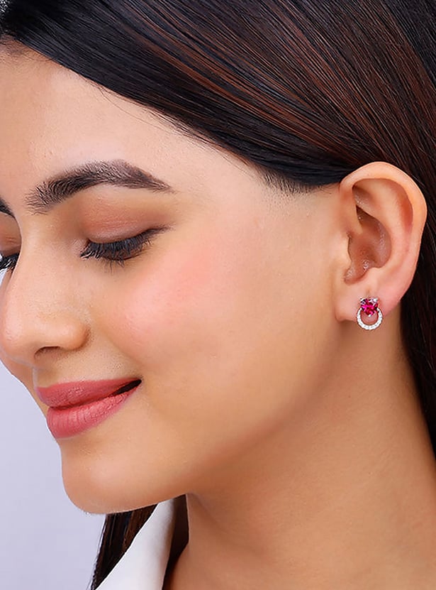 GIVA Sterling Silver Embellished Studs