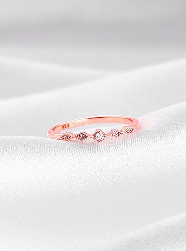 GIVA Sterling Silver Flamme Finger Ring