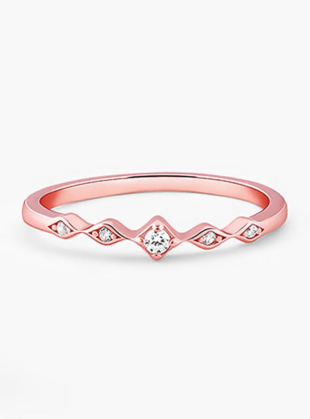 GIVA Sterling Silver Flamme Finger Ring
